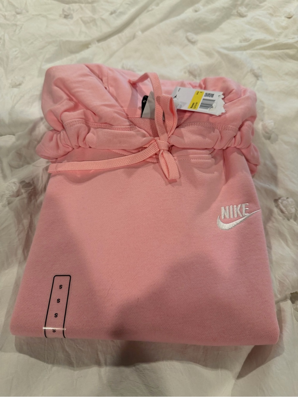 Nike Pink Pullover Hoodie with White Swoosh - Picture 2 of 3